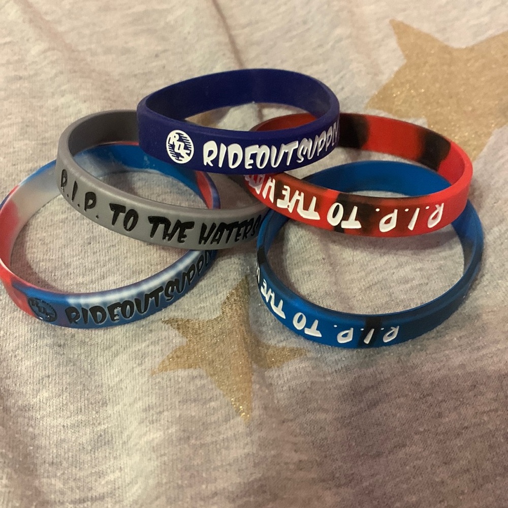 Rip to the haters supply braclets